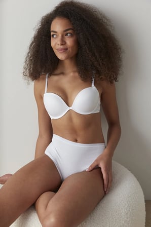 Optik Beyaz Fresh Basic Cover Pamuklu Yüksek Bel Slip Külot