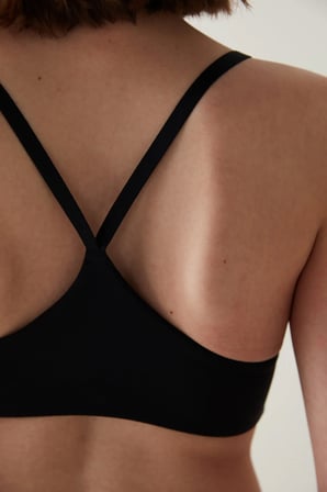 #Hiççamaşırı Siyah Balensiz Süper Bralet