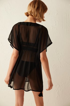 Siyah Basic Kaftan
