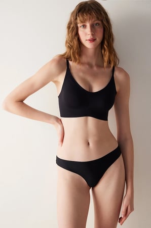İz Bırakmaz  Siyah Invisible Dikişsiz Invisible Balensiz Bralet