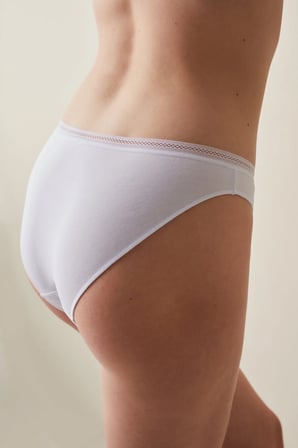 Easy Pamuklu Trim Beyaz Slip Külot