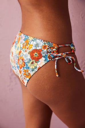 Çok Renkli Oriole Yandan Bağlama Detaylı Bikini Altı