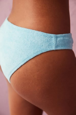 Deniz Mavisi Relax Slip Havlu Bikini Altı