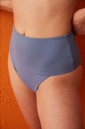 Koyu Mavi Clean Vintage Yüksek Bel Bikini Altı