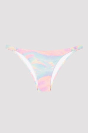 Pastel Renkli Simli Bette Side Bikini Altı