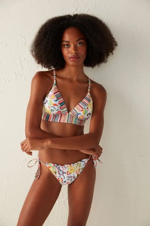 Çok Renkli Escape Bralet Bikini Üstü