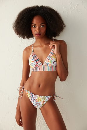 Çok Renkli Escape Bralet Bikini Üstü