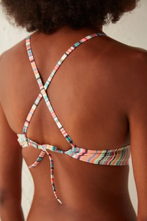 Çok Renkli Escape Bralet Bikini Üstü