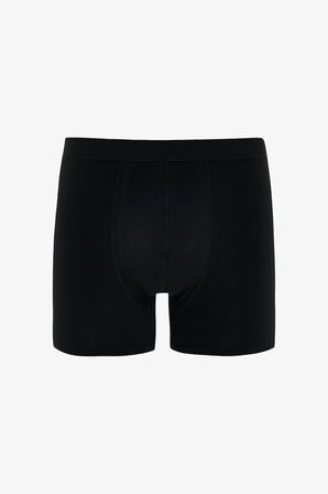 Erkek Pamuklu Basic Black 3'lü Boxer