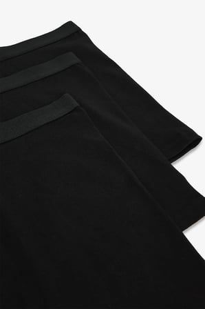 Erkek Pamuklu Basic Black 3'lü Boxer