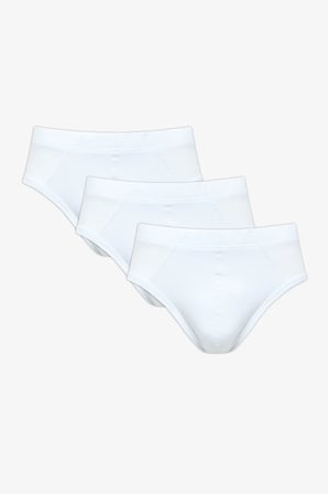 Erkek Basic Tape White 3lü Slip