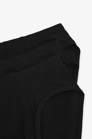 Erkek Basic Tape Siyah 3'lü Slip