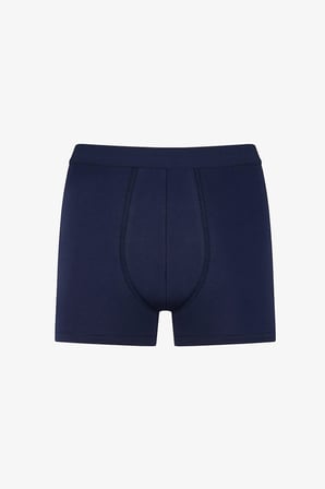 Erkek Pamukl Basic Mavi 3'lü Boxer Külot