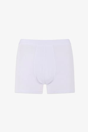 Erkek Pamuklu Basic White Tape 3lü Boxer