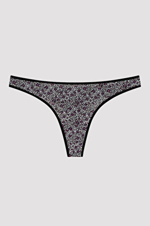 Leo Floral 3lü Thong Külot
