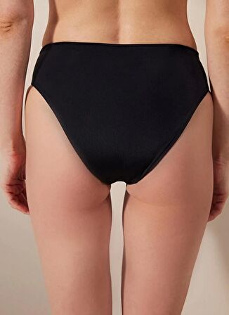 Penti Siyah Kadın Basic High Shirred Bikini Altı PLXDG4DW23IY