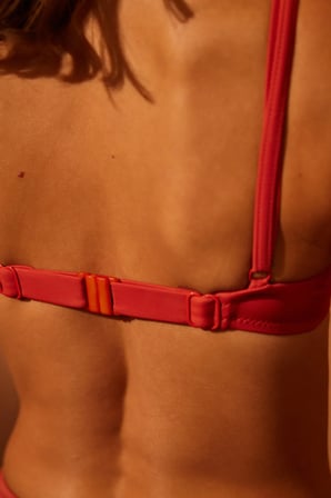 Basic Balenli Tarçın Rengi Bikini Üstü