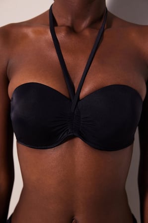 Basic Pop Siyah Bikini Üstü