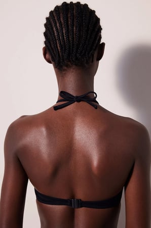 Basic Pop Siyah Bikini Üstü