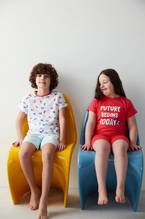 Unisex Çocuk Uçurtma Desenli 2li Pijama Takımı