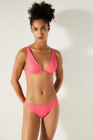 Rancho Çizgili Balenli Bikini Üstü