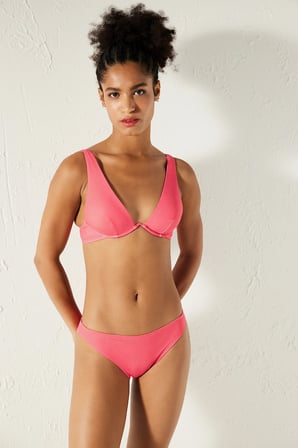 Rancho Çizgili Balenli Bikini Üstü