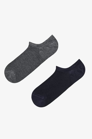 Erkek Bambu 2li Sneaker Çorabı