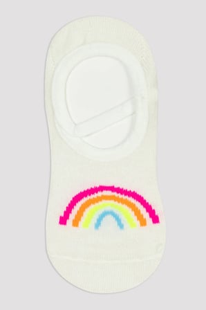 Kız Çocuk Rainbow Babet Çorabı