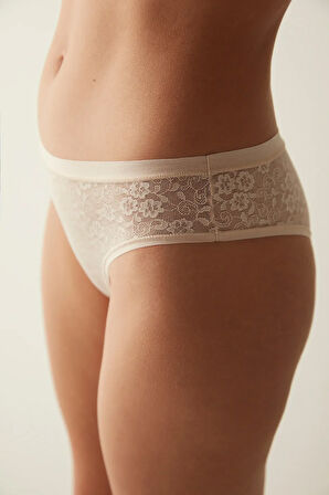 Lacy Dream Dantel Bej Brazilian Külot