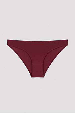 Dantel Detaylı Koyu Ton 3lü Slip Külot
