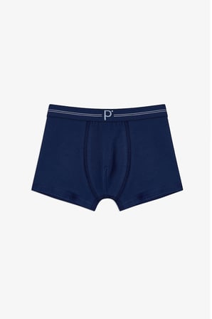 Erkek Çocuk 3 lü Koyu Mavi Tonlu Boxer