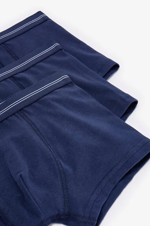 Erkek Çocuk 3 lü Koyu Mavi Tonlu Boxer