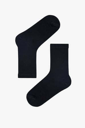 Kız Çocuk Unisex Siyah Basic 3 lü Soket Çorap Seti