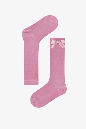 Kız Çocuk Pembe Ribbon Pantolon Çorabı