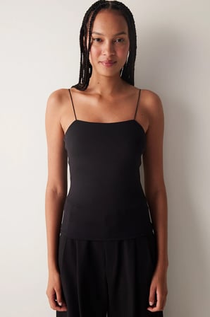 İnce Askılı Siyah  New Cami Atlet