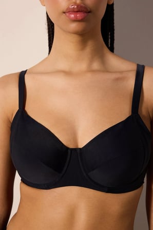 Plus Balen Siyah Bikini Üstü