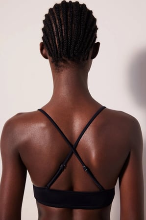 Bralet Siyah Bikini Üstü