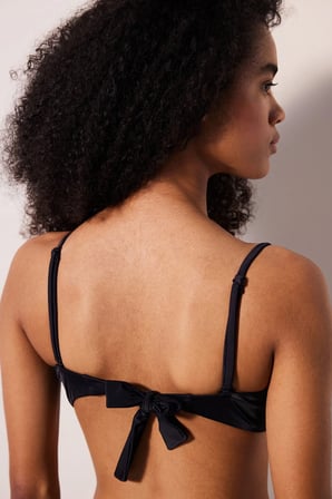 Strapless Cup Siyah Bikini Üstü