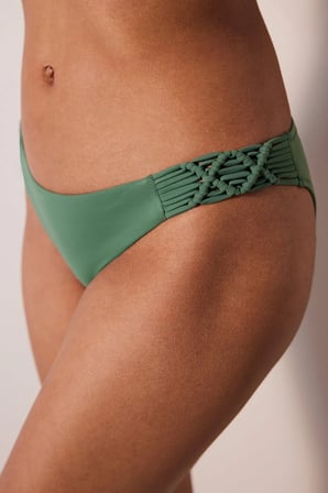 Basic Macrame Yeşil Bikini Altı