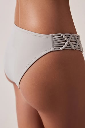 Macrame Taş Rengi Bikini Altı