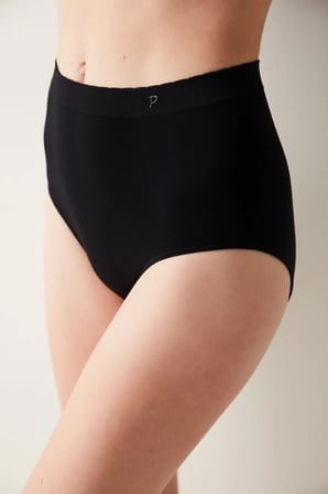 Basic Yüksek Bel Siyah Slip Külot