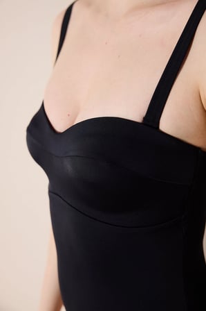 Basic New Lotus Korseli Siyah Mayo