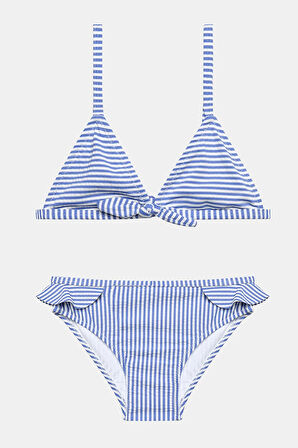 Kız Çocuk Marine Triangle Üçgen Çok Renkli Bikini Takımı