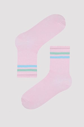 Kız Çocuk Soft Line Beyaz 3lü Soket Çorap