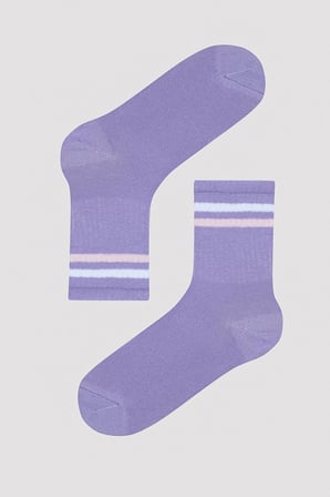 Kız Çocuk Soft Line Beyaz 3lü Soket Çorap