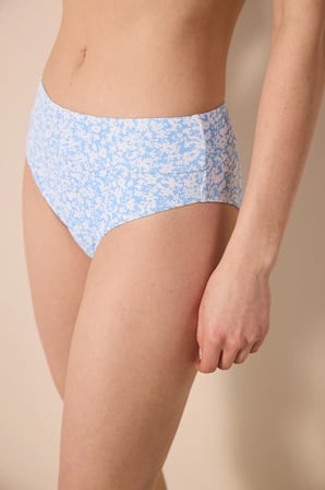 Bonnie Vintage Yüksek Bel Dokulu Çok Renkli Bikini Altı