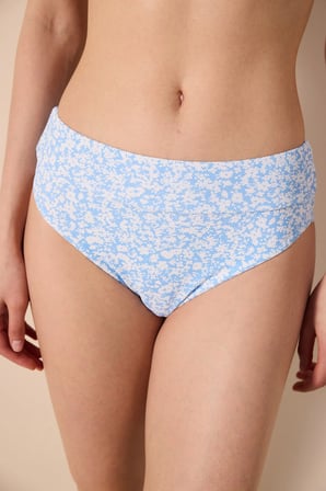 Bonnie Vintage Yüksek Bel Dokulu Çok Renkli Bikini Altı