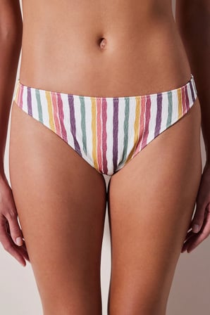 Kofi Slip Dokulu Çok Renkli Bikini Altı