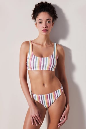 Kofi Slip Dokulu Çok Renkli Bikini Altı