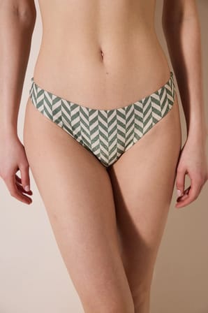 Bambu Slip Simli Çok Renkli Bikini Altı